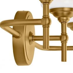 Ayelen 3-Light Matte Brass Modern Bathroom Vanity Light with Opal White Glass by Home Decorators Collection -Outlet Home Decorators Collection Store matte brass with opal glass home decorators collection vanity lighting 39109 hbbw 66 1000