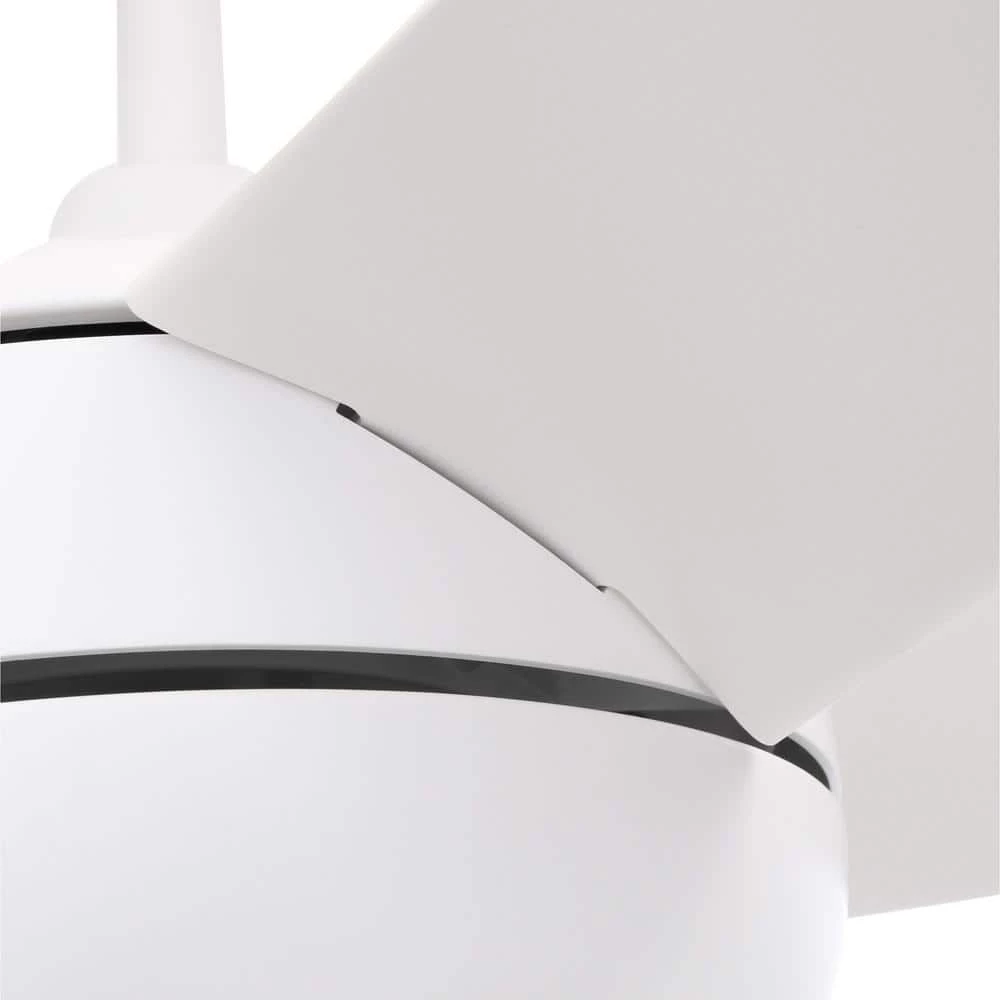 Windward IV 52 in. Indoor LED Matte White Ceiling Fan with Dimmable Light Kit, Remote Control and Reversible Motor by Home Decorators Collection 10 Windward IV 52 in. Indoor LED Matte White Ceiling Fan with Dimmable Light Kit, Remote Control and Reversible Motor by Home Decorators Collection - Image 8