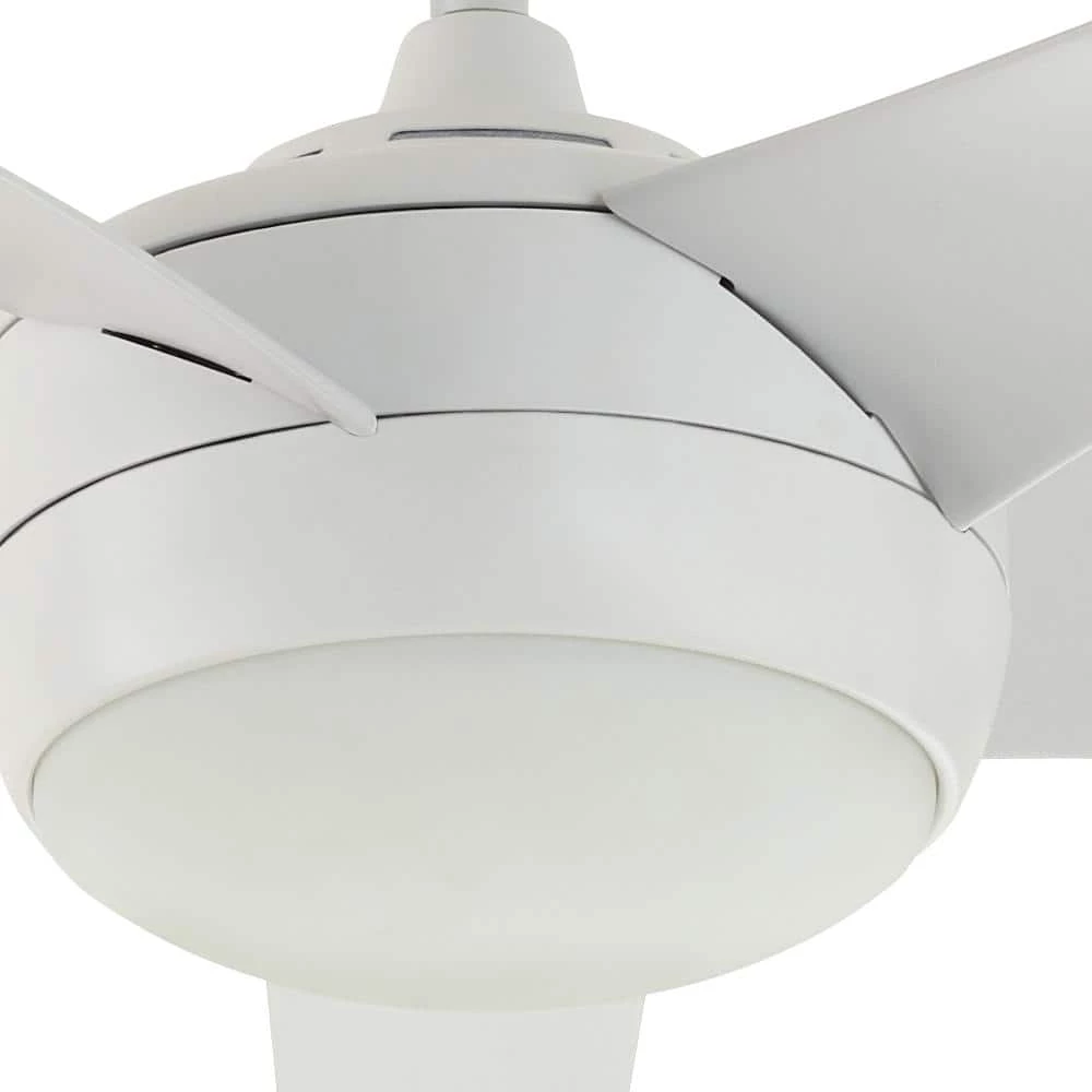 Windward IV 52 in. Indoor LED Matte White Ceiling Fan with Dimmable Light Kit, Remote Control and Reversible Motor by Home Decorators Collection 9 Windward IV 52 in. Indoor LED Matte White Ceiling Fan with Dimmable Light Kit, Remote Control and Reversible Motor by Home Decorators Collection - Image 7