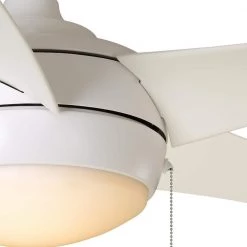 Windward 52 in. Integrated LED Indoor/Outdoor Matte White Ceiling Fan with Light Kit by Home Decorators Collection -Outlet Home Decorators Collection Store matte white home decorators collection ceiling fans with lights 51662 c3 1000