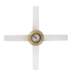 Savannah 52 in. Indoor LED Matte White Dry Rated Ceiling Fan with 4 Reversible Blades, Light Kit and Remote Control by Home Decorators Collection -Outlet Home Decorators Collection Store matte white home decorators collection ceiling fans with lights 52027 fa 1000