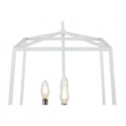 16 in. W 4-Light Matte White Cage Pendant by Home Decorators Collection 20 16 in. W 4-Light Matte White Cage Pendant by Home Decorators Collection -Outlet Home Decorators Collection Store matte white home decorators collection chandeliers kvv9904ax 01 1f 1000
