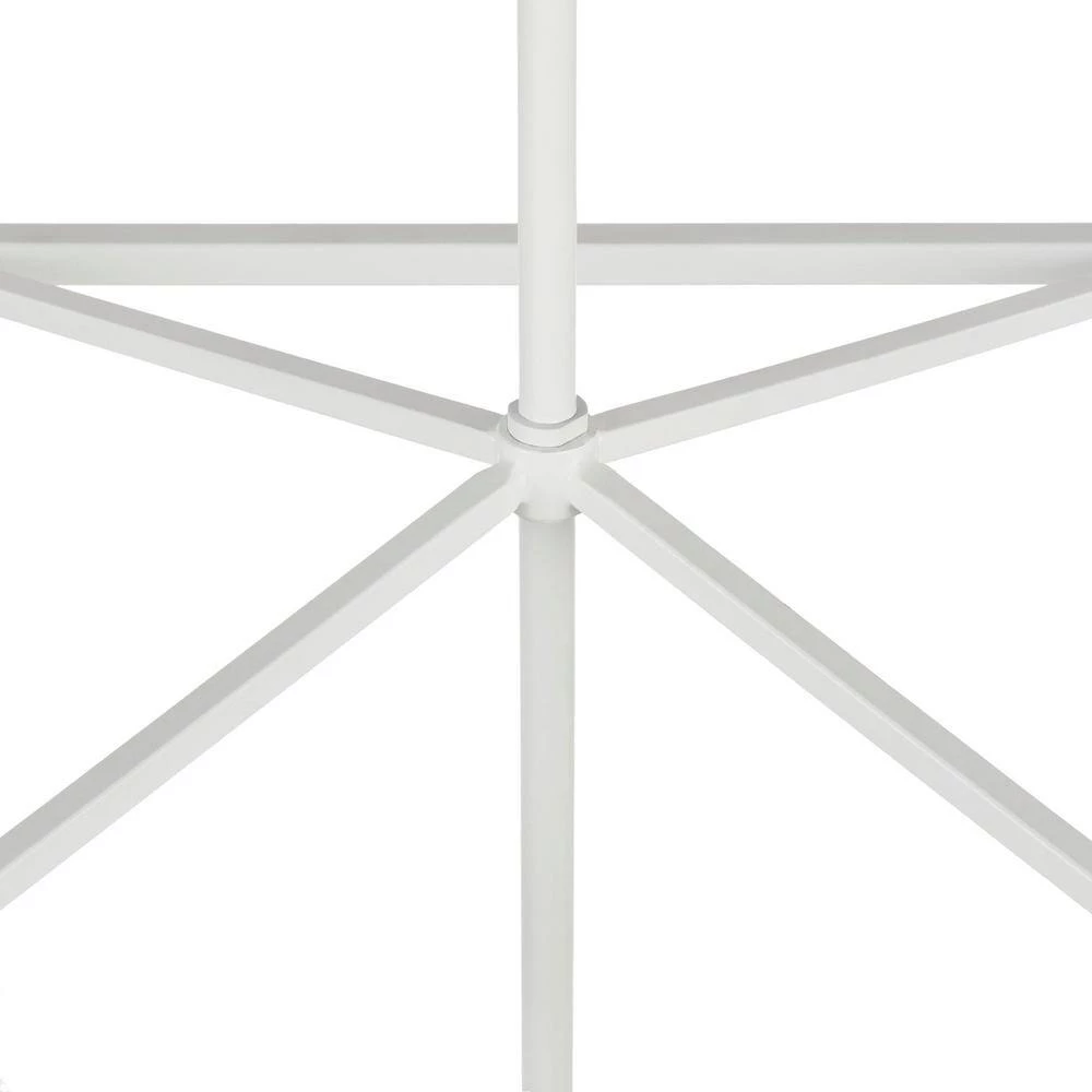 16 in. W 4-Light Matte White Cage Pendant by Home Decorators Collection 6 16 in. W 4-Light Matte White Cage Pendant by Home Decorators Collection - Image 4