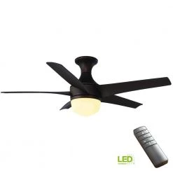 Tuxford 44 in. LED Indoor Mediterranean Bronze Ceiling Fan with Light Kit and Remote Control by Home Decorators Collection -Outlet Home Decorators Collection Store mediterranean bronze home decorators collection ceiling fans with lights 51543 66 1000