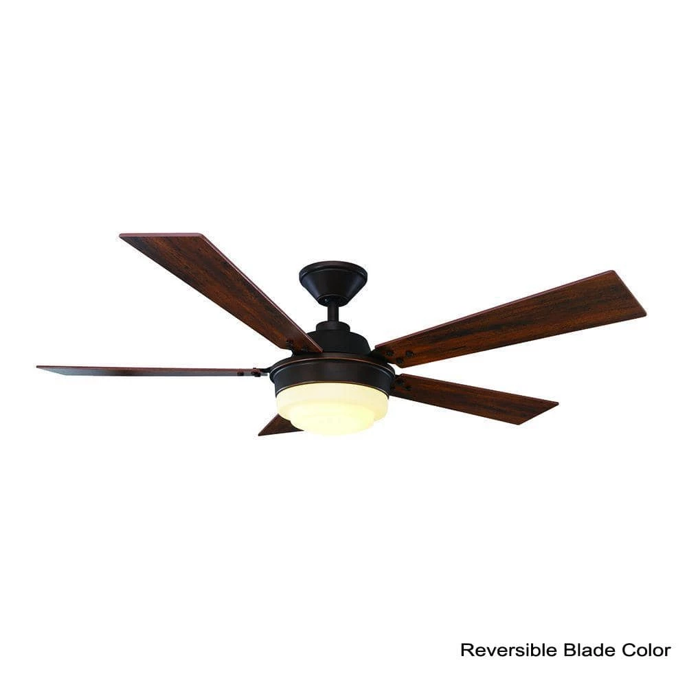 Emswell 52 in. LED Indoor Mediterranean Bronze Ceiling Fan with Light Kit and Remote Control by Home Decorators Collection 5 Emswell 52 in. LED Indoor Mediterranean Bronze Ceiling Fan with Light Kit and Remote Control by Home Decorators Collection - Image 3