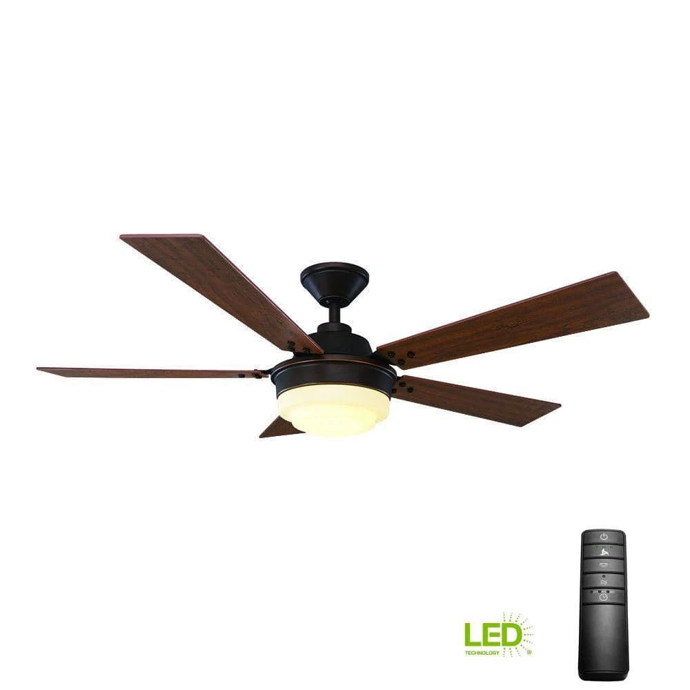Emswell 52 in. LED Indoor Mediterranean Bronze Ceiling Fan with Light Kit and Remote Control by Home Decorators Collection 10 Emswell 52 in. LED Indoor Mediterranean Bronze Ceiling Fan with Light Kit and Remote Control by Home Decorators Collection - Image 8