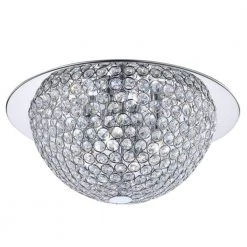 Mosby 15 in. 3-Light Mirrored Stainless Steel Flush Mount with Clear Crystal Accents by Home Decorators Collection -Outlet Home Decorators Collection Store mirrored stainless steel home decorators collection flush mount lights 16818 1d 1000