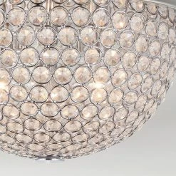 Mosby 15 in. 3-Light Mirrored Stainless Steel Flush Mount with Clear Crystal Accents by Home Decorators Collection -Outlet Home Decorators Collection Store mirrored stainless steel home decorators collection flush mount lights 16818 a0 1000