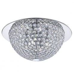 Mosby 15 in. 3-Light Mirrored Stainless Steel Flush Mount with Clear Crystal Accents by Home Decorators Collection -Outlet Home Decorators Collection Store mirrored stainless steel home decorators collection flush mount lights 16818 c3 1000