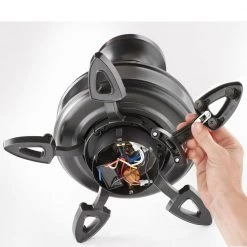 Palm Cove 44 in. Indoor/Outdoor LED Natural Iron Ceiling Fan with Light Kit, Downrod and Reversible Motor by Home Decorators Collection -Outlet Home Decorators Collection Store natural iron home decorators collection ceiling fans with lights 51544 66 1000