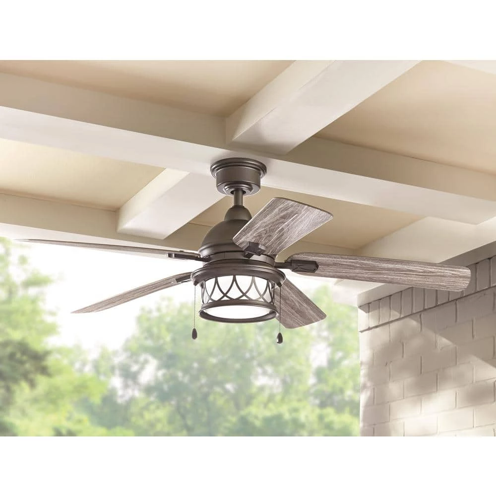 Artshire 52 in. Integrated LED Indoor/Outdoor Natural Iron Ceiling Fan with Light Kit by Home Decorators Collection 4 Artshire 52 in. Integrated LED Indoor/Outdoor Natural Iron Ceiling Fan with Light Kit by Home Decorators Collection - Image 2