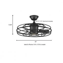 Heritage Point 25 in. Integrated LED Indoor/Outdoor Natural Iron Ceiling Fan with Light and Remote Control by Home Decorators Collection -Outlet Home Decorators Collection Store natural iron home decorators collection ceiling fans with lights am909 ni a0 1000