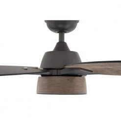 Parkridge 52 in. LED Natural Iron Ceiling Fan With Light and Remote Control by Home Decorators Collection -Outlet Home Decorators Collection Store natural iron home decorators collection ceiling fans with lights yg614 ni 1d 1000