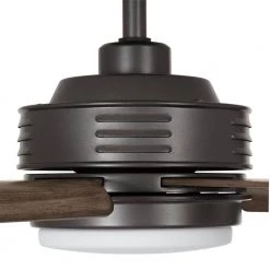 Hansfield 56 in. LED Outdoor Natural Iron Ceiling Fan with Remote Control by Home Decorators Collection -Outlet Home Decorators Collection Store natural iron home decorators collection ceiling fans with lights yg656 ni 1d 1000