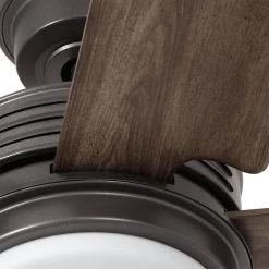 Hansfield 56 in. LED Outdoor Natural Iron Ceiling Fan with Remote Control by Home Decorators Collection -Outlet Home Decorators Collection Store natural iron home decorators collection ceiling fans with lights yg656 ni 66 1000