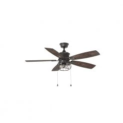 Aldenshire 52 in. LED Indoor/Outdoor Natural Iron Ceiling Fan with Light Kit by Home Decorators Collection -Outlet Home Decorators Collection Store natural iron home decorators collection ceiling fans with lights yg726 ni a0 1000