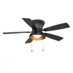 Banneret 52 in. LED Natural Iron Ceiling Fan with Light by Home Decorators Collection