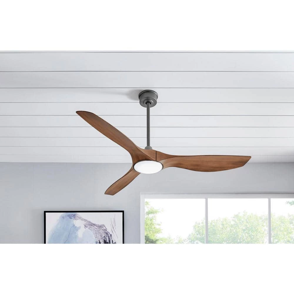 Marlon 66 in. Integrated LED Indoor Natural Iron Ceiling Fan with Light and Remote Control by Home Decorators Collection 4 Marlon 66 in. Integrated LED Indoor Natural Iron Ceiling Fan with Light and Remote Control by Home Decorators Collection - Image 2
