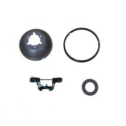 Lake George 54 in. Natural Iron Mounting Bracket And Canopy Set by Home Decorators Collection