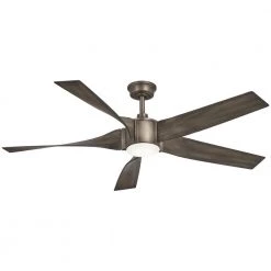 Sky Parlor 56 in. Integrated LED Indoor Burnished Nickel Ceiling Fan with Light by Home Decorators Collection