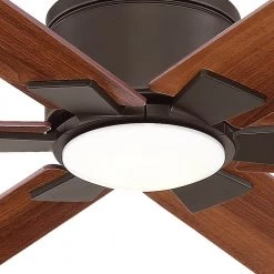 Renwick 60 in. Integrated LED Indoor Oil Rubbed Bronze Ceiling Fan with Light Kit and Remote Control by Home Decorators Collection -Outlet Home Decorators Collection Store oil rubbed bronze home decorators collection ceiling fans with lights 14736 1d 1000
