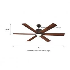 Renwick 60 in. Integrated LED Indoor Oil Rubbed Bronze Ceiling Fan with Light Kit and Remote Control by Home Decorators Collection -Outlet Home Decorators Collection Store oil rubbed bronze home decorators collection ceiling fans with lights 14736 a0 1000