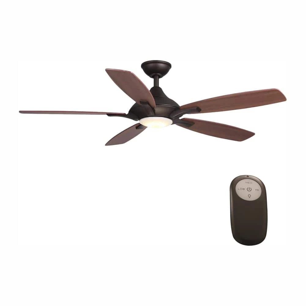 Petersford 52 in. Integrated LED Indoor Oil Rubbed Bronze Ceiling Fan with Light Kit and Remote Control by Home Decorators Collection 3 Petersford 52 in. Integrated LED Indoor Oil Rubbed Bronze Ceiling Fan with Light Kit and Remote Control by Home Decorators Collection