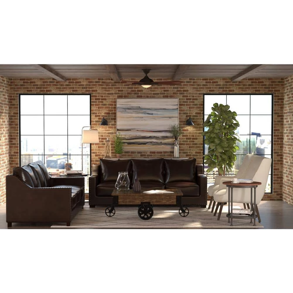 Petersford 52 in. Integrated LED Indoor Oil Rubbed Bronze Ceiling Fan with Light Kit and Remote Control by Home Decorators Collection 4 Petersford 52 in. Integrated LED Indoor Oil Rubbed Bronze Ceiling Fan with Light Kit and Remote Control by Home Decorators Collection - Image 2