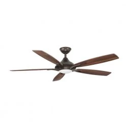Petersford 56 in. Integrated LED Indoor Oil Rubbed Bronze Ceiling Fan with Light Kit and Remote Control by Home Decorators Collection -Outlet Home Decorators Collection Store oil rubbed bronze home decorators collection ceiling fans with lights 24626 77 1000