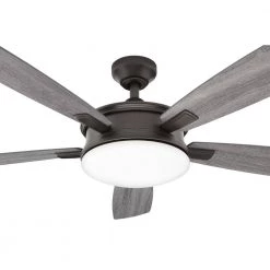 Anselm 54 in. Integrated LED Indoor Oil Rubbed Bronze Ceiling Fan with Light Kit and Remote Control by Home Decorators Collection -Outlet Home Decorators Collection Store oil rubbed bronze home decorators collection ceiling fans with lights sw1478 54inorb 1d 1000
