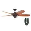 Altura 56 in. Indoor Oil-Rubbed Bronze Ceiling Fan with Downrod, Remote and Reversible Motor; Light Kit Adaptable by Home Decorators Collection -Outlet Home Decorators Collection Store oil rubbed bronze home decorators collection ceiling fans without lights 26655 64 1000