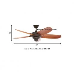 Altura 56 in. Indoor Oil-Rubbed Bronze Ceiling Fan with Downrod, Remote and Reversible Motor; Light Kit Adaptable by Home Decorators Collection -Outlet Home Decorators Collection Store oil rubbed bronze home decorators collection ceiling fans without lights 26655 a0 1000