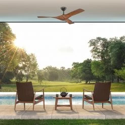 Wesley 52 in. Indoor/Outdoor Oil Rubbed Bronze DC Motor Ceiling Fan with Remote Control by Home Decorators Collection -Outlet Home Decorators Collection Store oil rubbed bronze home decorators collection ceiling fans without lights 34776 hbum 4f 1000