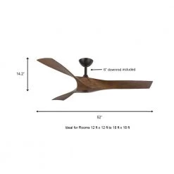 Wesley 52 in. Indoor/Outdoor Oil Rubbed Bronze DC Motor Ceiling Fan with Remote Control by Home Decorators Collection -Outlet Home Decorators Collection Store oil rubbed bronze home decorators collection ceiling fans without lights 34776 hbum a0 1000