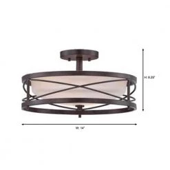 Thayer 2-Light Oil Rubbed Bronze Semi-Flushmount by Home Decorators Collection -Outlet Home Decorators Collection Store oil rubbed bronze home decorators collection flush mount lights 34761 hbu 40 1000