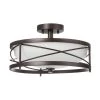 Thayer 2-Light Oil Rubbed Bronze Semi-Flushmount by Home Decorators Collection
