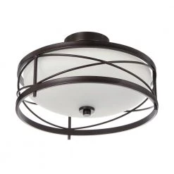 Thayer 2-Light Oil Rubbed Bronze Semi-Flushmount by Home Decorators Collection -Outlet Home Decorators Collection Store oil rubbed bronze home decorators collection flush mount lights 34761 hbu c3 1000