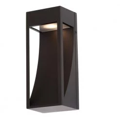 Monticello 1-Light Oil Rubbed Bronze 11.75 in Integrated LED Wall Lantern Sconce by Home Decorators Collection -Outlet Home Decorators Collection Store oil rubbed bronze home decorators collection outdoor sconces 23600 a0 1000