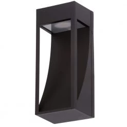 Monticello 1-Light Oil Rubbed Bronze Outdoor Integrated LED Wall Lantern Sconce with Etched Lens by Home Decorators Collection -Outlet Home Decorators Collection Store oil rubbed bronze home decorators collection outdoor sconces 23701 1d 1000