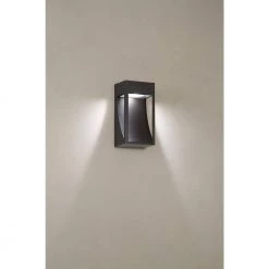 Monticello 1-Light Oil Rubbed Bronze Outdoor Integrated LED Wall Lantern Sconce with Etched Lens by Home Decorators Collection -Outlet Home Decorators Collection Store oil rubbed bronze home decorators collection outdoor sconces 23701 c3 1000