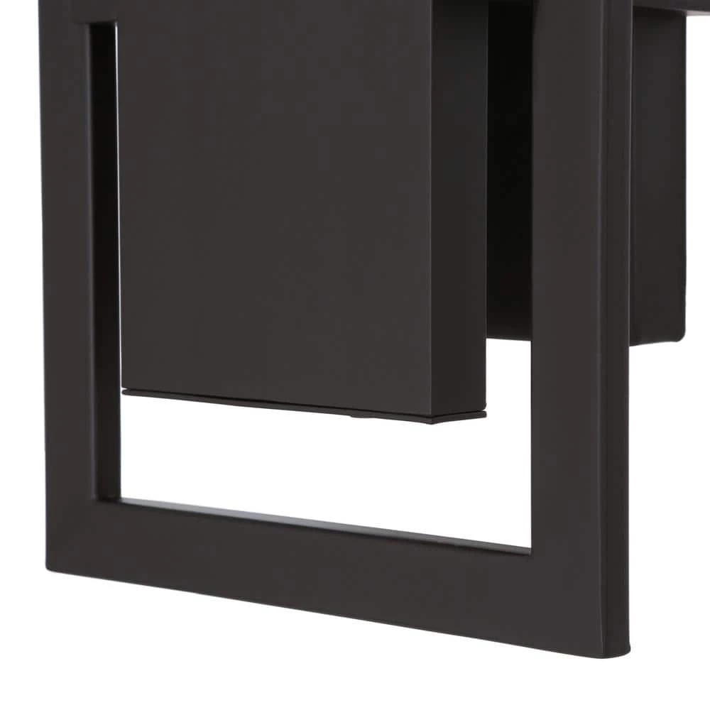 Railford 1-Light Oil Rubbed Bronze Outdoor Integrated LED Wall Lantern Sconce with Etched Lens by Home Decorators Collection 5 Railford 1-Light Oil Rubbed Bronze Outdoor Integrated LED Wall Lantern Sconce with Etched Lens by Home Decorators Collection - Image 3