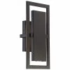 Railford 1-Light Oil Rubbed Bronze Outdoor Integrated LED Wall Lantern Sconce with Etched Lens by Home Decorators Collection -Outlet Home Decorators Collection Store oil rubbed bronze home decorators collection outdoor sconces 23741 64 1000