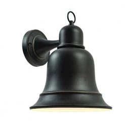 1-Light Oil Rubbed Bronze Outdoor Wall Lantern Sconce Dark Sky Compliant by Home Decorators Collection