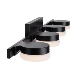 40-Watt Equivalent 4-Light Oil Rubbed Bronze Integrated LED Vanity Light with Etched Glass by Home Decorators Collection 25 40-Watt Equivalent 4-Light Oil Rubbed Bronze Integrated LED Vanity Light with Etched Glass by Home Decorators Collection -Outlet Home Decorators Collection Store oil rubbed bronze home decorators collection vanity lighting 22824 44 1000