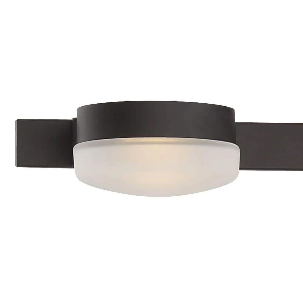40-Watt Equivalent 4-Light Oil Rubbed Bronze Integrated LED Vanity Light with Etched Glass by Home Decorators Collection 8 40-Watt Equivalent 4-Light Oil Rubbed Bronze Integrated LED Vanity Light with Etched Glass by Home Decorators Collection - Image 6