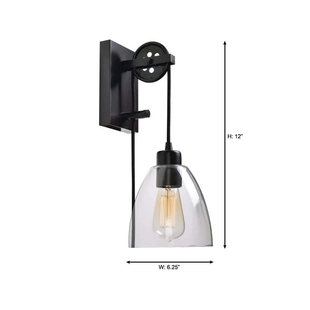 Needham 1-Light Oil Rubbed Bronze Sconce with Bulb by Home Decorators Collection 5 Needham 1-Light Oil Rubbed Bronze Sconce with Bulb by Home Decorators Collection - Image 3