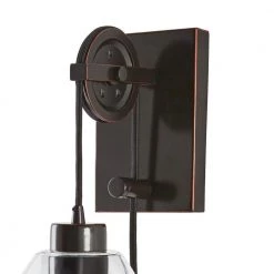Needham 1-Light Oil Rubbed Bronze Sconce with Bulb by Home Decorators Collection 17 Needham 1-Light Oil Rubbed Bronze Sconce with Bulb by Home Decorators Collection -Outlet Home Decorators Collection Store oil rubbed bronze home decorators collection wall sconces hdp98266 44 1000