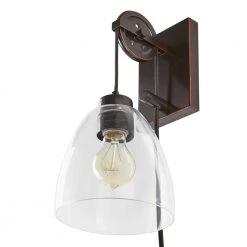 Needham 1-Light Oil Rubbed Bronze Sconce with Bulb by Home Decorators Collection 15 Needham 1-Light Oil Rubbed Bronze Sconce with Bulb by Home Decorators Collection -Outlet Home Decorators Collection Store oil rubbed bronze home decorators collection wall sconces hdp98266 4f 1000