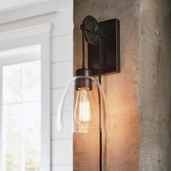 Needham 1-Light Oil Rubbed Bronze Sconce with Bulb by Home Decorators Collection 13 Needham 1-Light Oil Rubbed Bronze Sconce with Bulb by Home Decorators Collection -Outlet Home Decorators Collection Store oil rubbed bronze home decorators collection wall sconces hdp98266 a0 1000