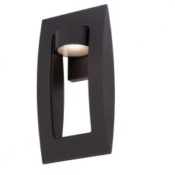 Frolynn 1-Light Oil Rubbed Bronze with Gold Highlights Outdoor Integrated LED Wall Lantern Sconce with Etched Glass by Home Decorators Collection -Outlet Home Decorators Collection Store oil rubbed bronze with gold highlights home decorators collection outdoor sconces 23712 a0 1000